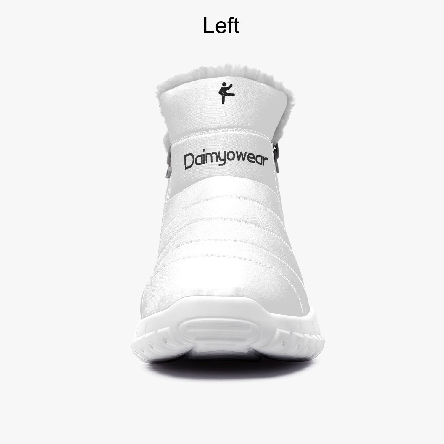 Daimyowear Cotton-Lined Fur Zip-Up Boots for Ladies and Men