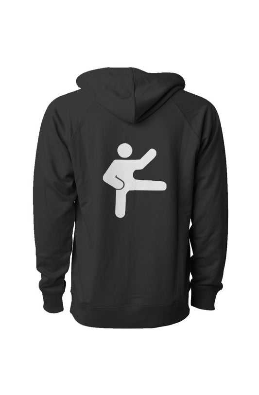 Daimyowear Black Loopback Terry Hooded Sweatshirt