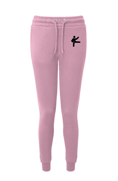 Daimyowear Ladies' Yoga Fitted Jogger with embroidered logo in Pink, White, and Olive 