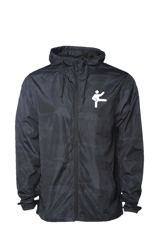 Daimyowear Black Camo Water Resistant Windbreaker