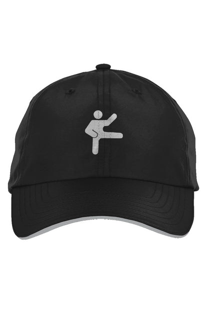 Daimyowear Pitch Performance Cap with embroidered logo on front and back