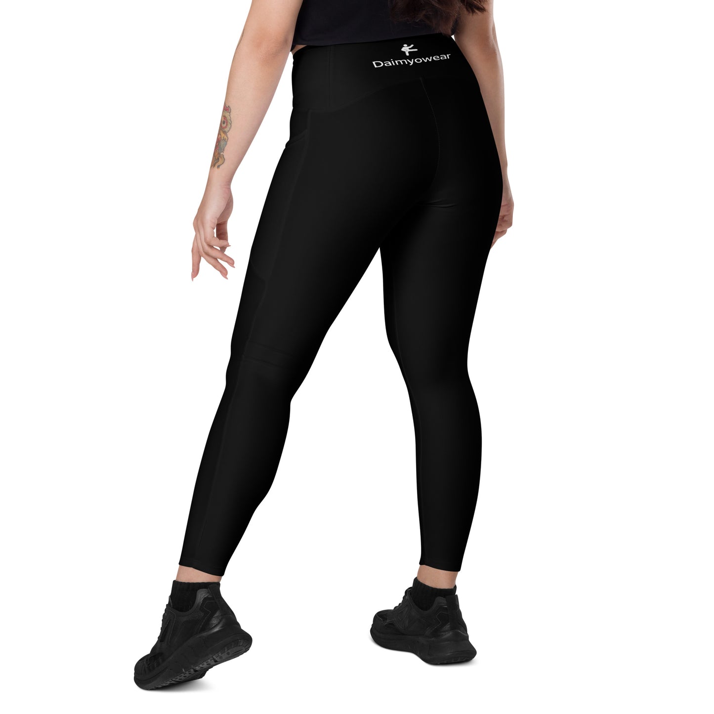 Daimyowear Ladies' Black Leggings with pockets