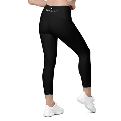 Daimyowear Ladies' Black Leggings with pockets